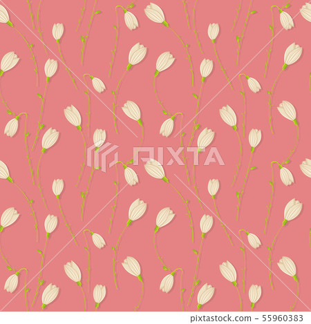 Snowdrop vector pattern 55960383