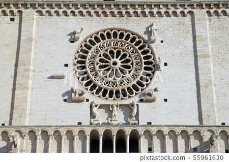 Closeup of Assisi Cathedral Closeup of Assisi Cathedral 55961630