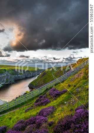Canyon And Entrance To Smoo Cave In Scotland Canyon And Entrance To Smoo Cave In Scotland 55961847