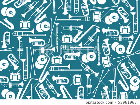 Wind band background material - Stock Illustration [55961965] - PIXTA