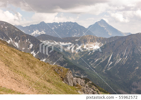 Rock Peak in the mountains, Tatra Mountains in Summer 55962572