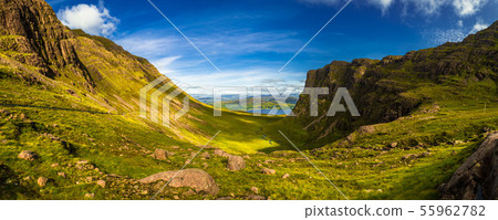 Valley At Applecross Pass In Scotland 55962782