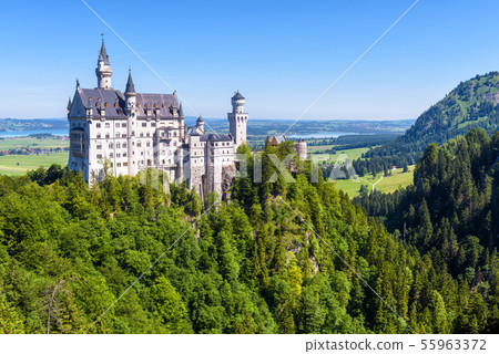 Neuschwanstein castle near Fussen, Bavaria, 55963372