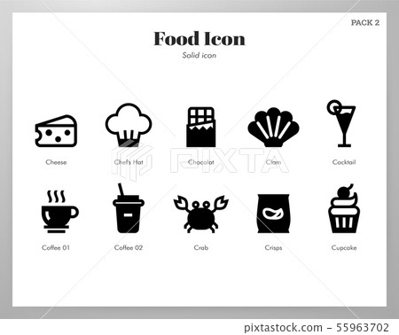 Food icons Solid pack 55963702