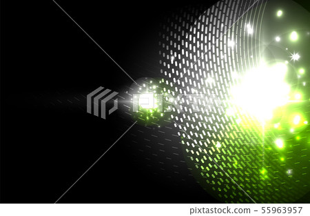 Glowing neon light. Holiday decoration. 55963957