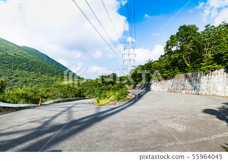 Yamagata Kakutani Yasukuni道路和輸電塔朝日主線 55964045