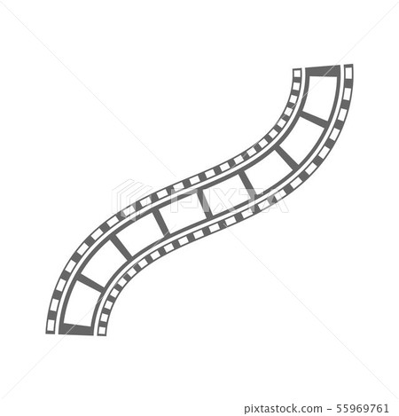 Film strip Cinema strip roll  blank slide frame  55969761