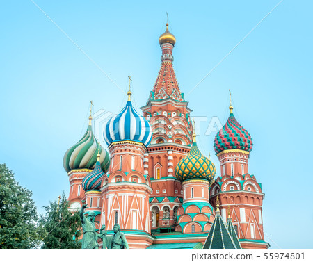 Saint Basil cathedral in Moscow, Russia Saint Basil cathedral in Moscow, Russia 55974801