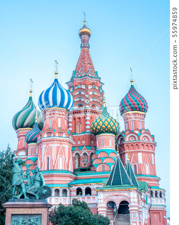 Saint Basil cathedral in Moscow, Russia Saint Basil cathedral in Moscow, Russia 55974859