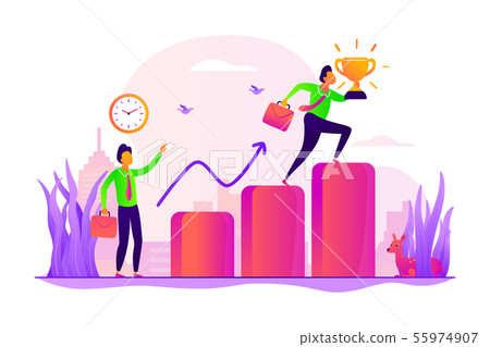 Self management concept vector illustration 55974907
