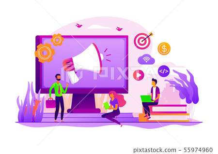 Digital marketing strategy concept vector... - Stock Illustration ...