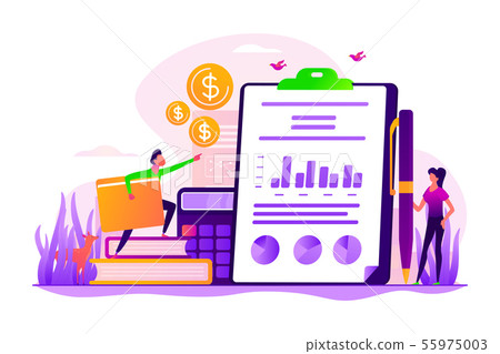 Income statement concept vector illustration 55975003