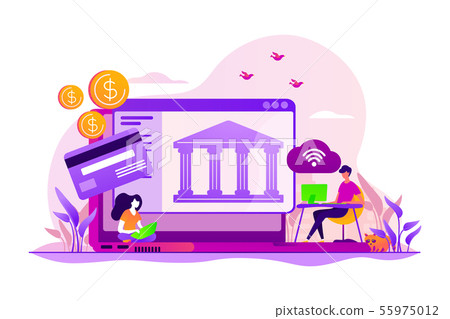 Open banking platform concept vector illustration - Stock Illustration ...