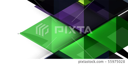 Abstract triangle pattern, colorful backdrop. Presentation template. Modern textured shape. Trendy 55975028