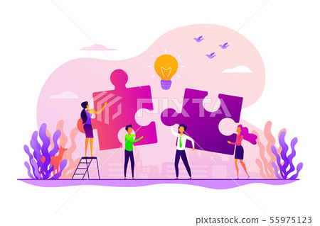 Collaboration concept vector illustration Collaboration concept vector illustration 55975123