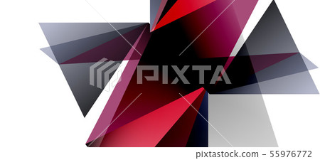 Triangle geometric background in trendy style on light background. Retro vector illustration 55976772