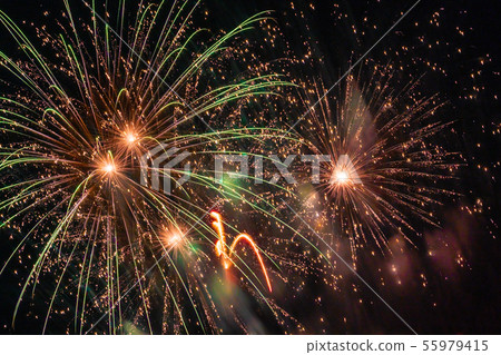 Scenery of the landscape (Japanese summer and fireworks) 55979415