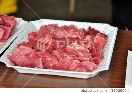 Tuna dismantling show Material background Akune City Kagoshima Prefecture 55980034