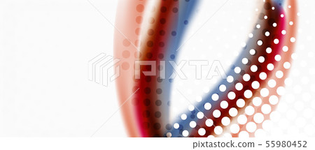 Line wave art illustration on light backdrop. Vector abstract design banner template. Business Line wave art illustration on light backdrop. Vector abstract design banner template. Business 55980452
