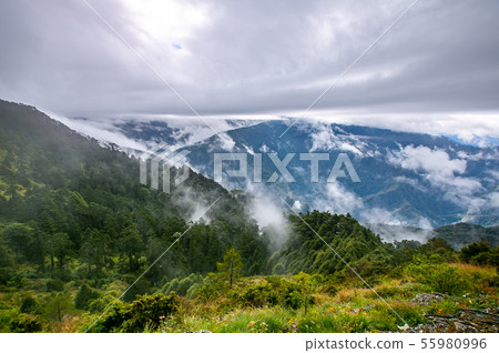 臺灣合歡山山脈景觀Asia Taiwan Hehuanshan Mountains 55980996