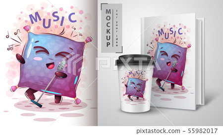 Music pillow - mockup for your idea Music pillow - mockup for your idea 55982017