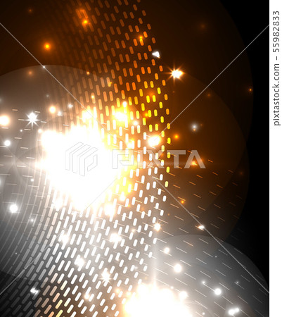 Glowing neon light. Holiday decoration. Glowing neon light. Holiday decoration. 55982833