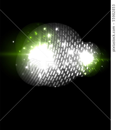 Glowing neon light. Holiday decoration. 55982853