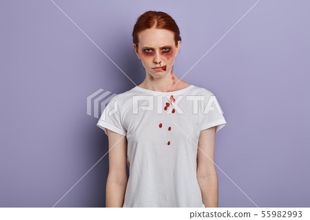 angry injured girl going to punish, taking revenge angry injured girl going to punish, taking revenge 55982993