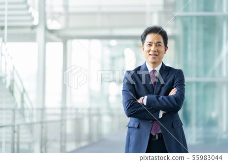 Male office worker Middle businessman 55983044