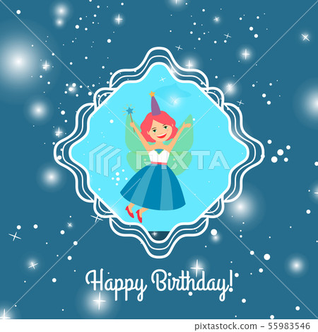 Cartoon princess with lights Cartoon princess with lights 55983546