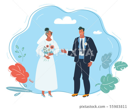 Wedding couple. 55983811