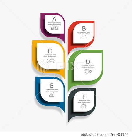 Infographic design template with place for your data. Vector illustration. Infographic design template with place for your data. Vector illustration. 55983945