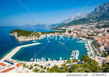 Amazing ciity of Makarska in Croatia Amazing ciity of Makarska in Croatia 55984955