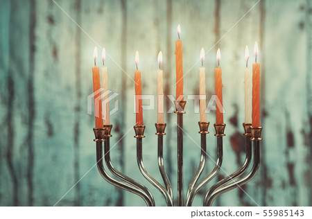 Jewish holiday hannukah symbols - menorah Jewish holiday hannukah symbols - menorah 55985143