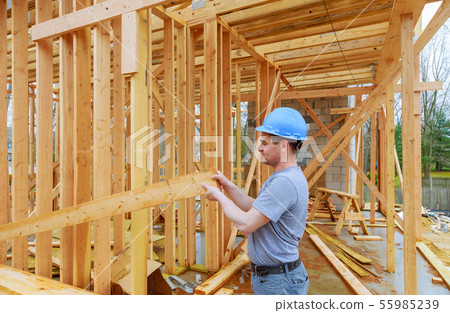Construction Contractors building new home Construction Contractors building new home 55985239