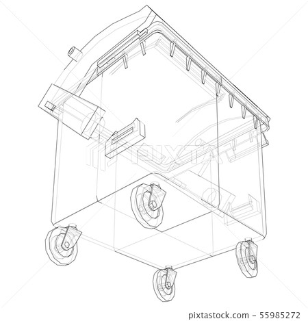 Outline Dumpster or dustbin vector Outline Dumpster or dustbin vector 55985272