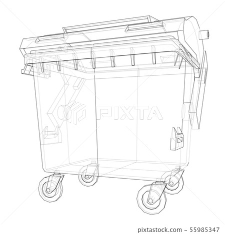 Outline Dumpster or dustbin vector Outline Dumpster or dustbin vector 55985347