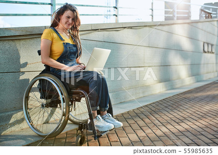 cool awesome hipster girl working from home, part time job cool awesome hipster girl working from home, part time job 55985635