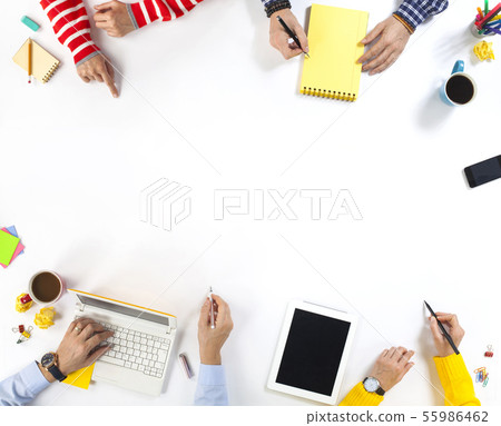 Brainstorming group of people working concept 55986462