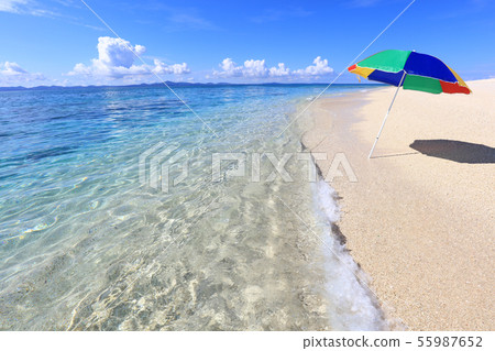 beautiful beach umbrellas