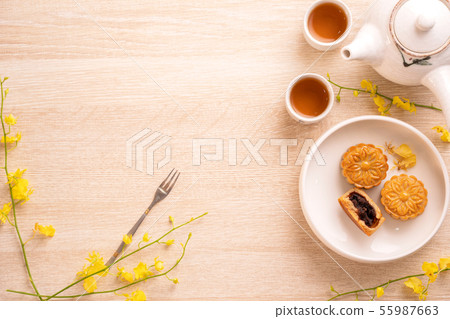 中秋節月餅蓋貝 中秋節月餅蓋貝 55987663