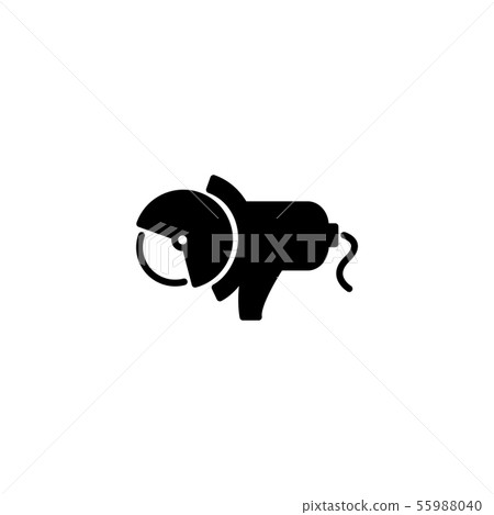Web line icon. Electric angle grinder black Web line icon. Electric angle grinder black 55988040