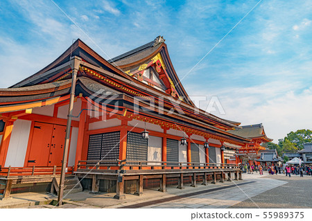 京都八坂神社主要的神社和區域 京都八坂神社主要的神社和區域 55989375