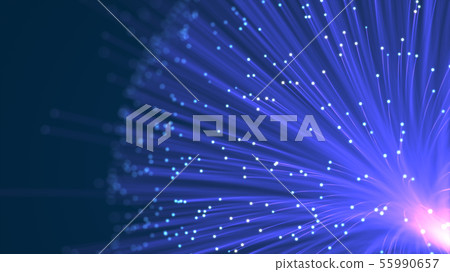 Abstract fiber optics background. 55990657