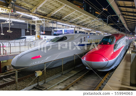 Stopped Shinkansen Tokaido Shinkansen / Akita Shinkansen Tokyo Station 55994063