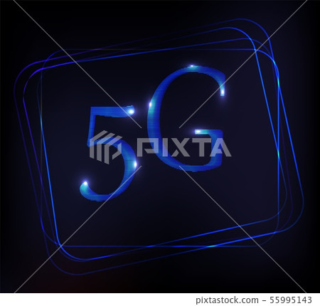 5G technology. Vector abstract. Neons nackground. Glowing effects. 5G new contacts with people 5G technology. Vector abstract. Neons nackground. Glowing effects. 5G new contacts with people 55995143