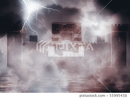 3d woman and fortress 55995438