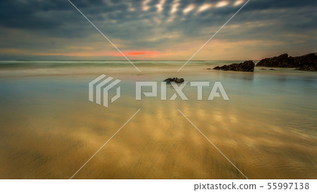 Fistral Beach Cornwall Sunset 55997138