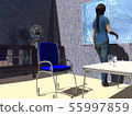 View the sky from the window 55997859