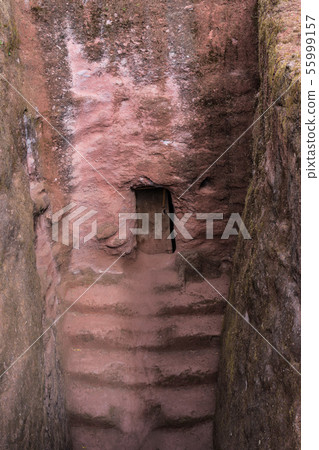 Bete Amanuel, monolitic church in Lalibela, Bete Amanuel, monolitic church in Lalibela, 55999157